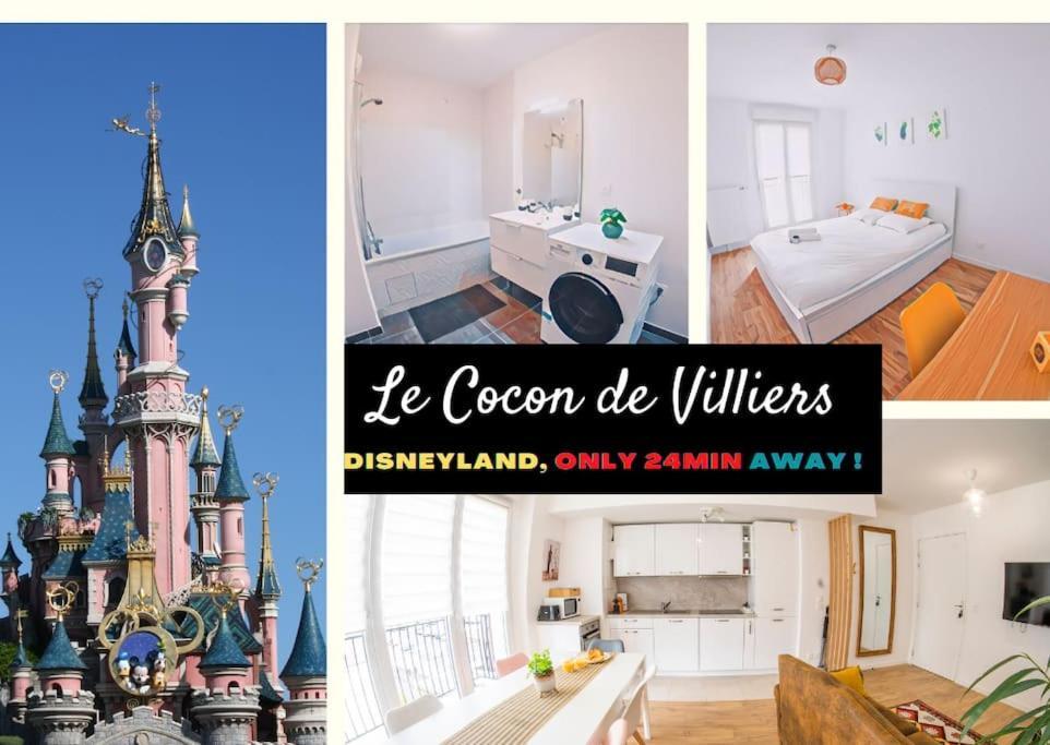 Paris & Disneyland - 2Min From Train Station - Free Private Parking Villiers-sur-Marne Exteriör bild