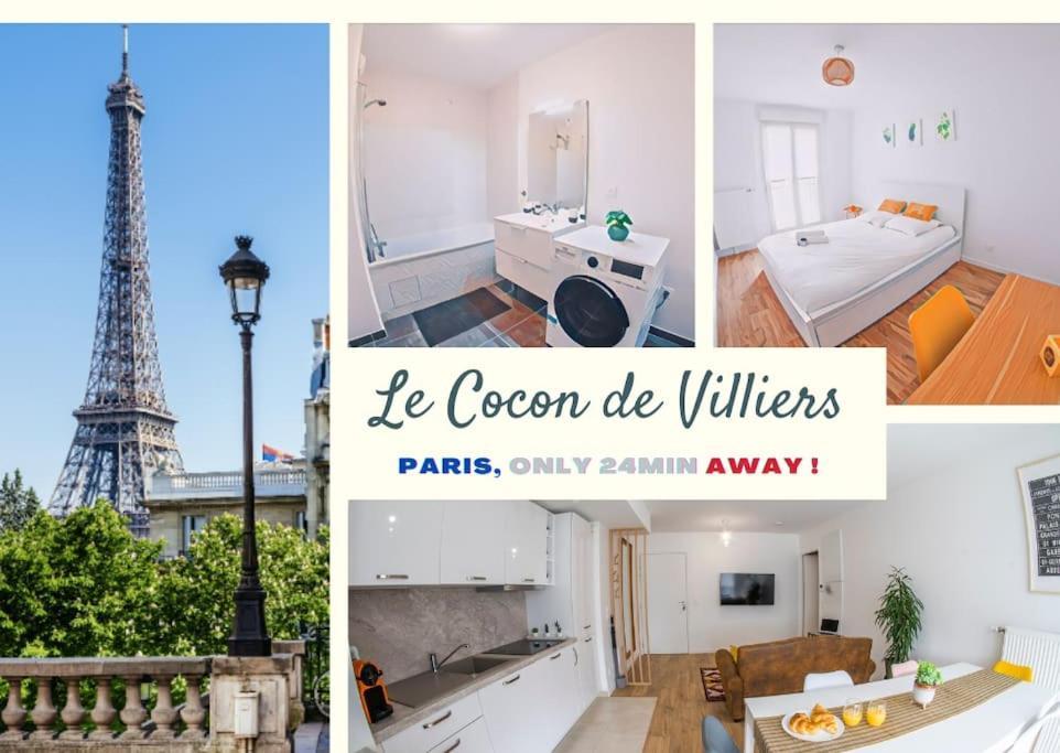Paris & Disneyland - 2Min From Train Station - Free Private Parking Villiers-sur-Marne Exteriör bild